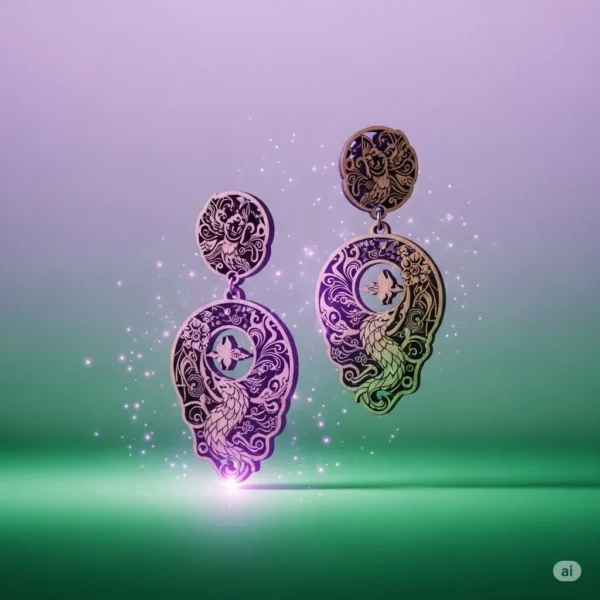 Pendientes de Madera "Mundos Fantásticos"